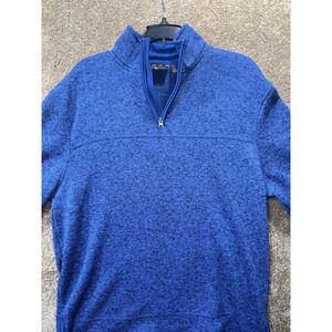 Club‎ Room 1/4 Zip Pullover - Royal Blue - Size Large - Excellent Condition